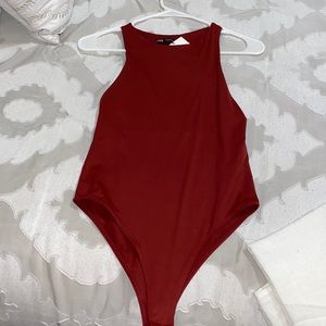 Zara Burgundy Bodysuit